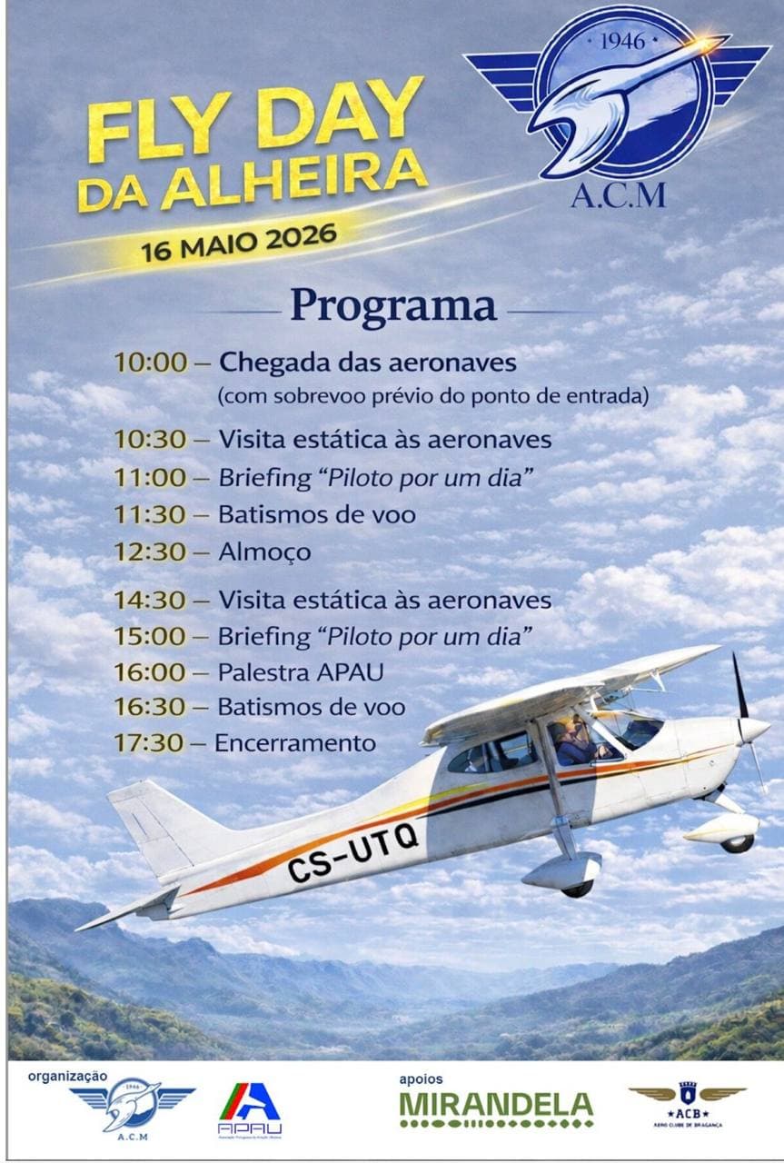 Fly Day da Alheira 2026 — Mirandela (Portugal)