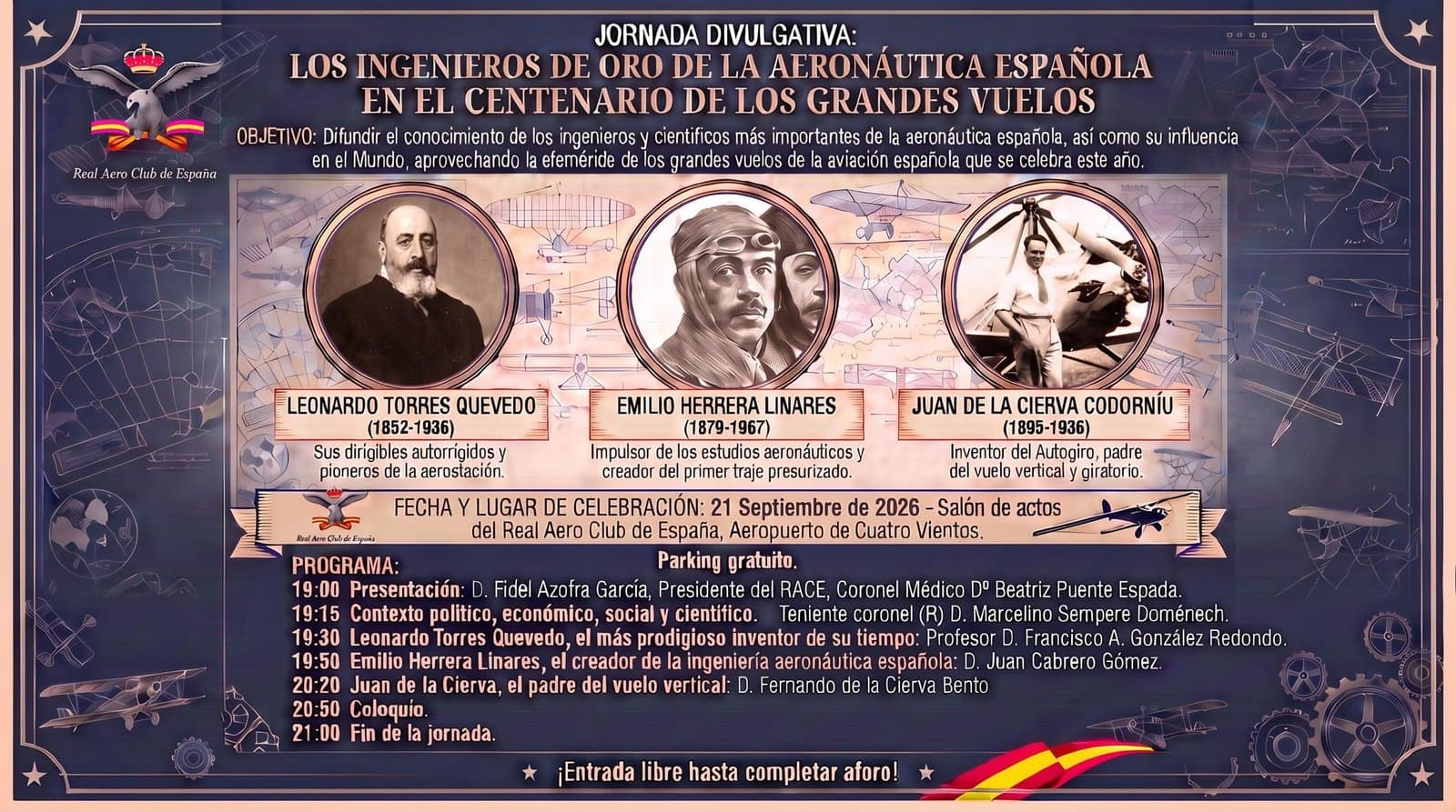 Jornada Divulgativa: Los Ingenieros de Oro de la Aeronáutica Española
