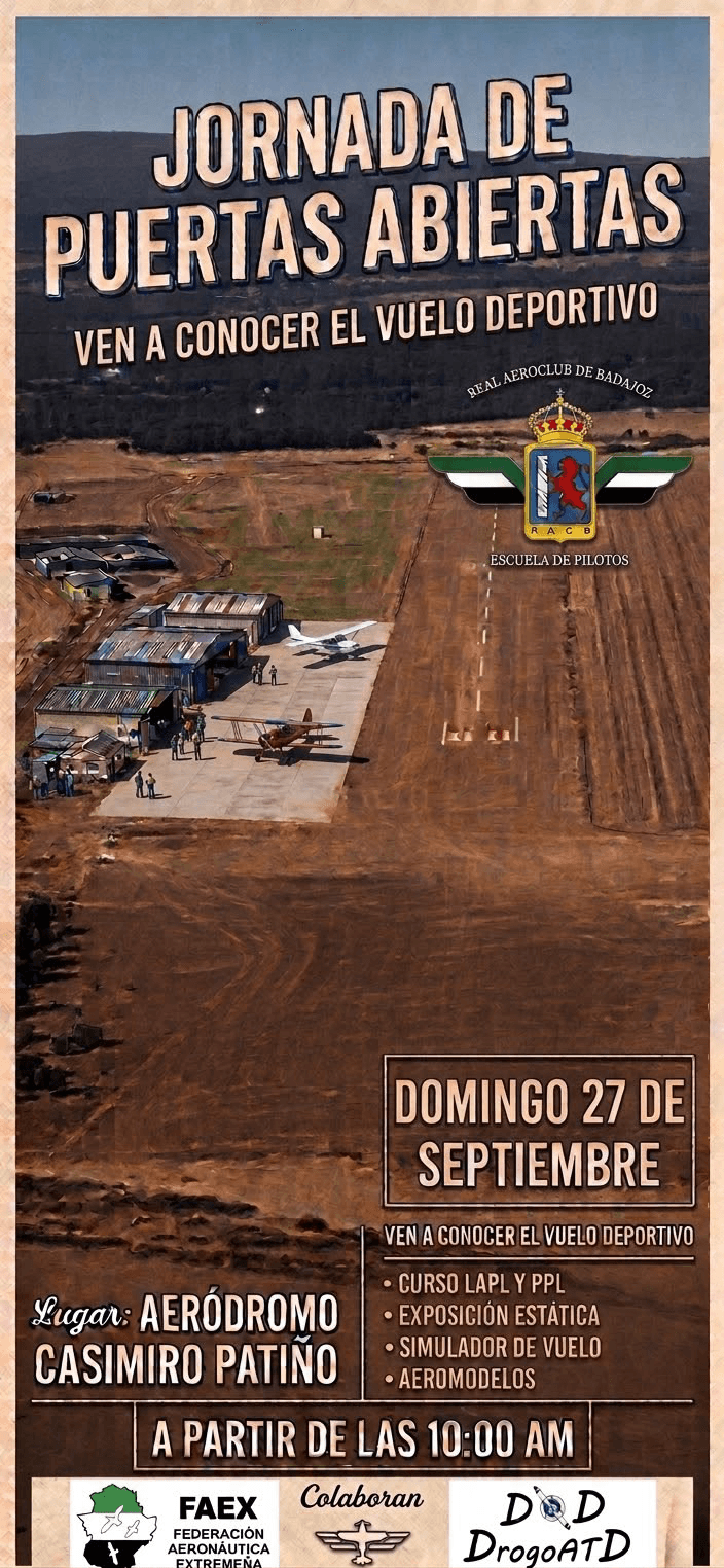Jornada de puertas abiertas del Real Aeroclub de Badajoz