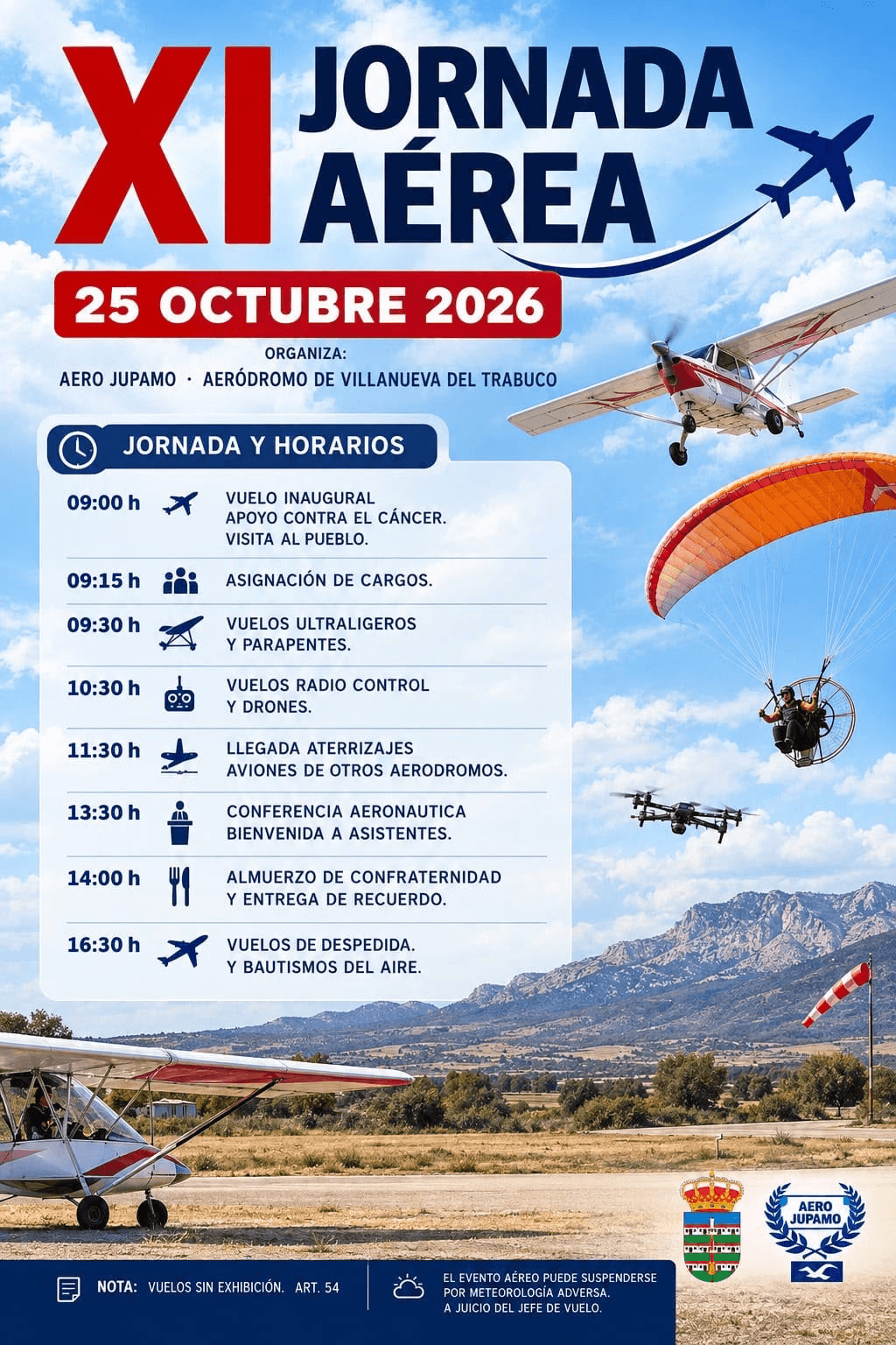 XI Jornada Aérea de Villanueva del Trabuco — Aeródromo Jupamo
