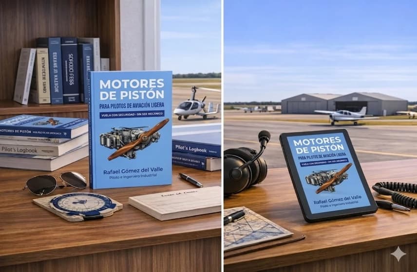 Motores de pistón para pilotos de aviación ligera