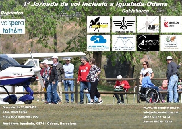 1ª Jornada de Vuelo Inclusivo Igualada-Òdena (Vols per a tothom)