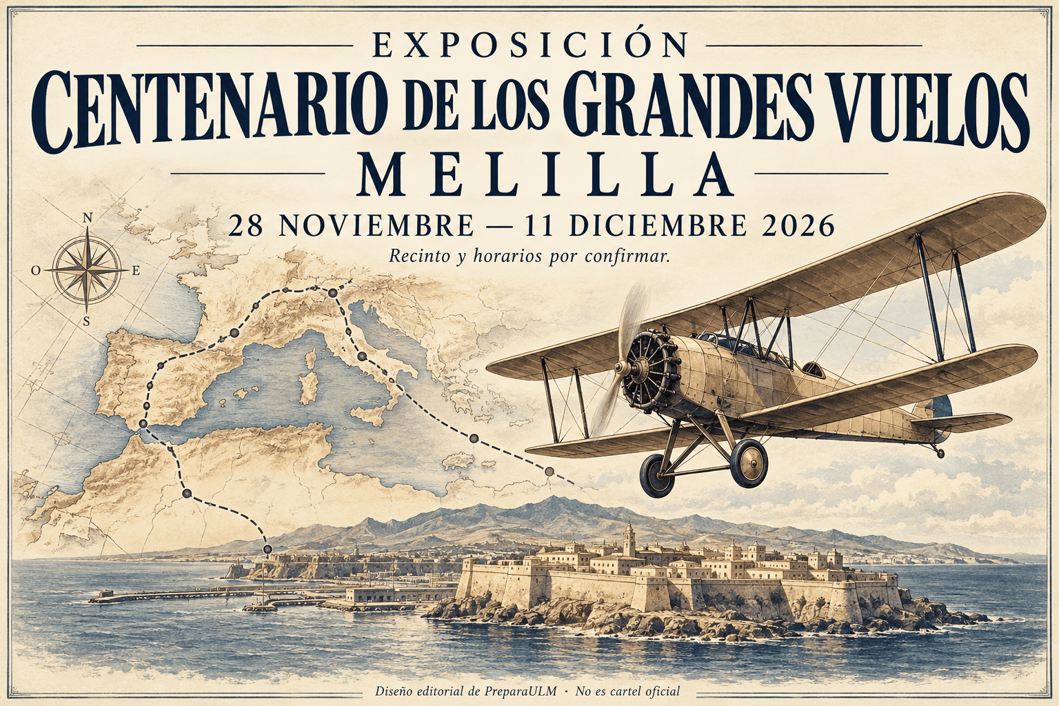 Exposición Centenario de los Grandes Vuelos — Melilla